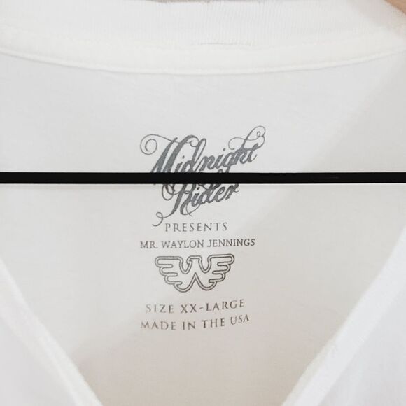 NWOT Midnight Rider Ladies & Gentlemen Waylon Jennings Unisex Tee Size XXL - Picture 7 of 11